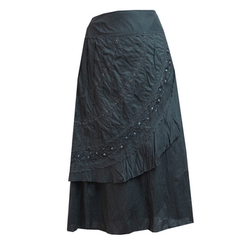 SC1188 Black Large (12) - Ladies Skirts Cotton
